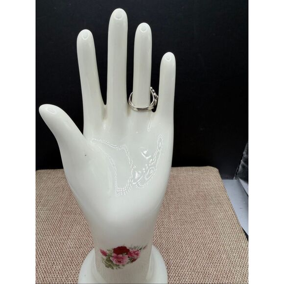 Sterling Silver Green Turquoise Statement Ring  Size 7 Southwestern Artisan - Picture 6 of 7